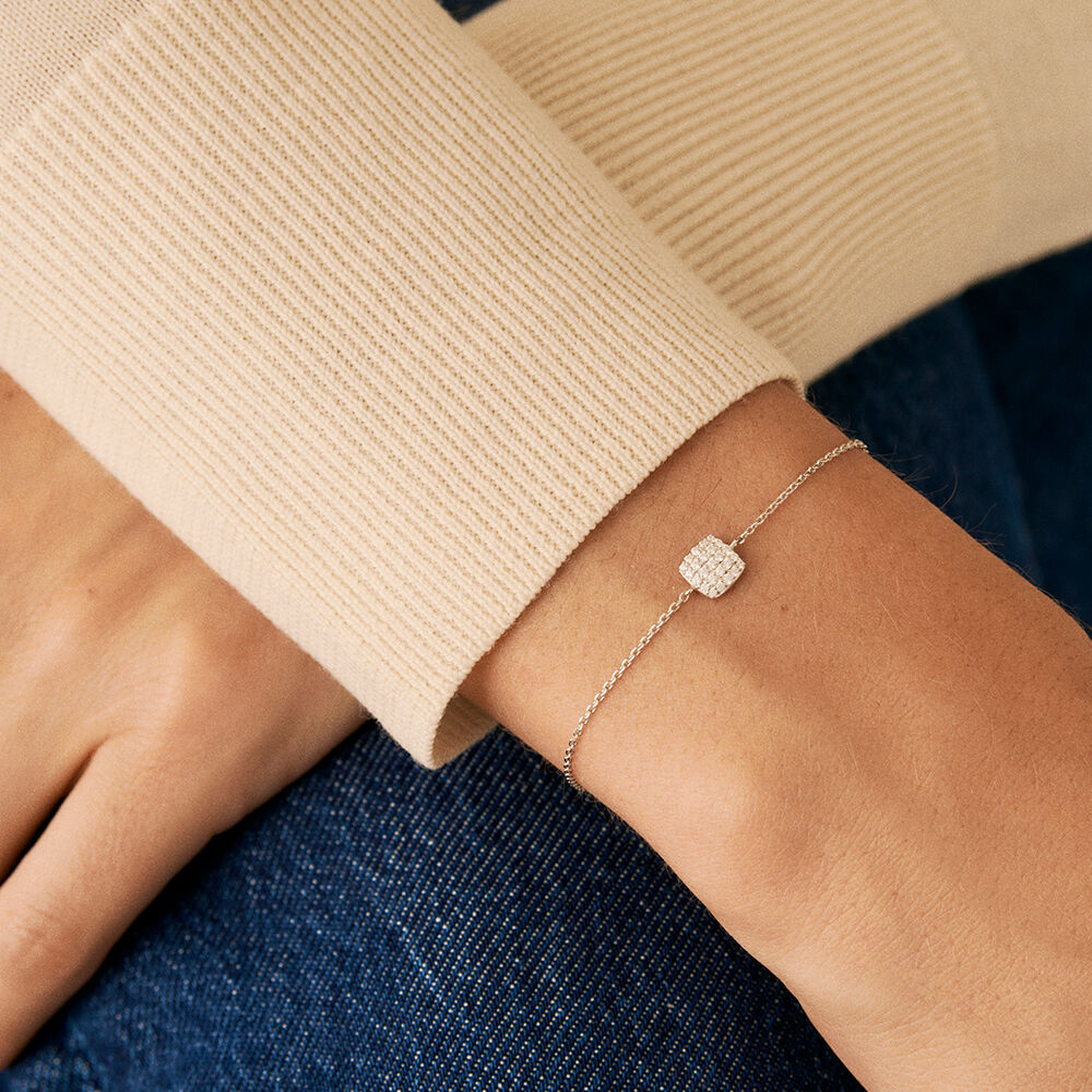 Crystal sales link bracelet