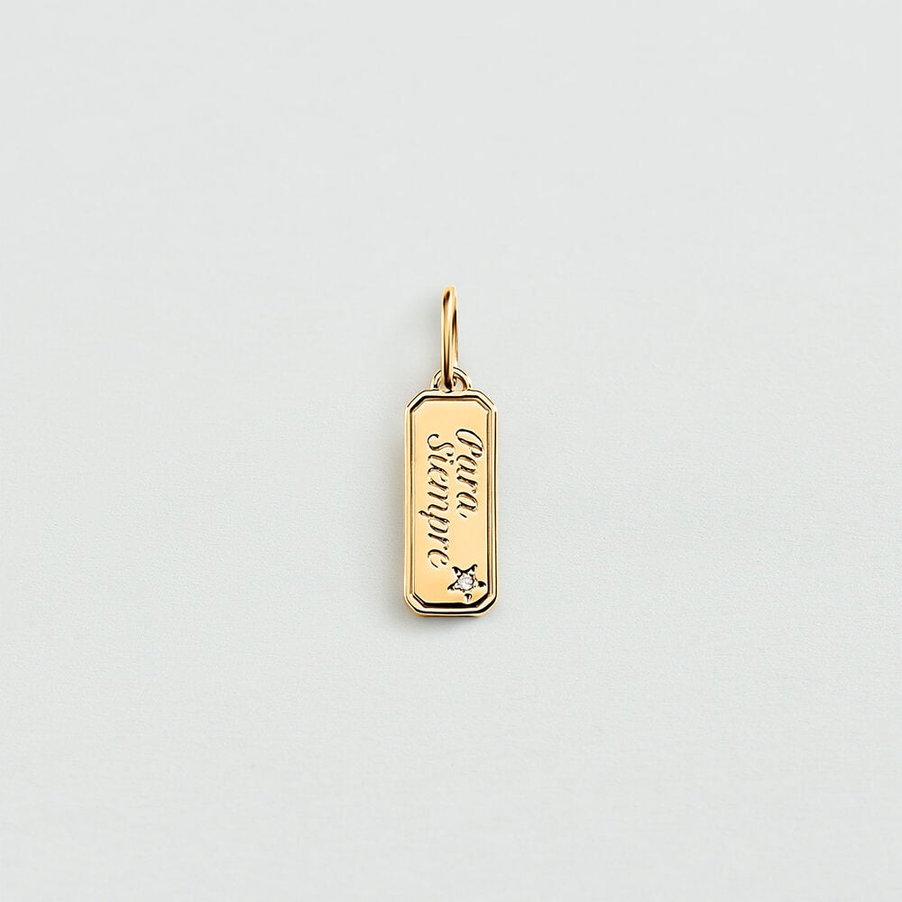Pendant LUCKY - Crystal / Golden - Jewellery  | Agatha