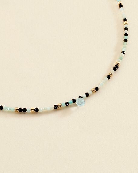 Choker necklace DIAMONDS - Aquamarine - All jewellery  | Agatha
