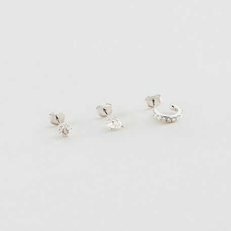 Piercing stud MIX & MATCH - Crystal / Silver - 19:38  | Agatha