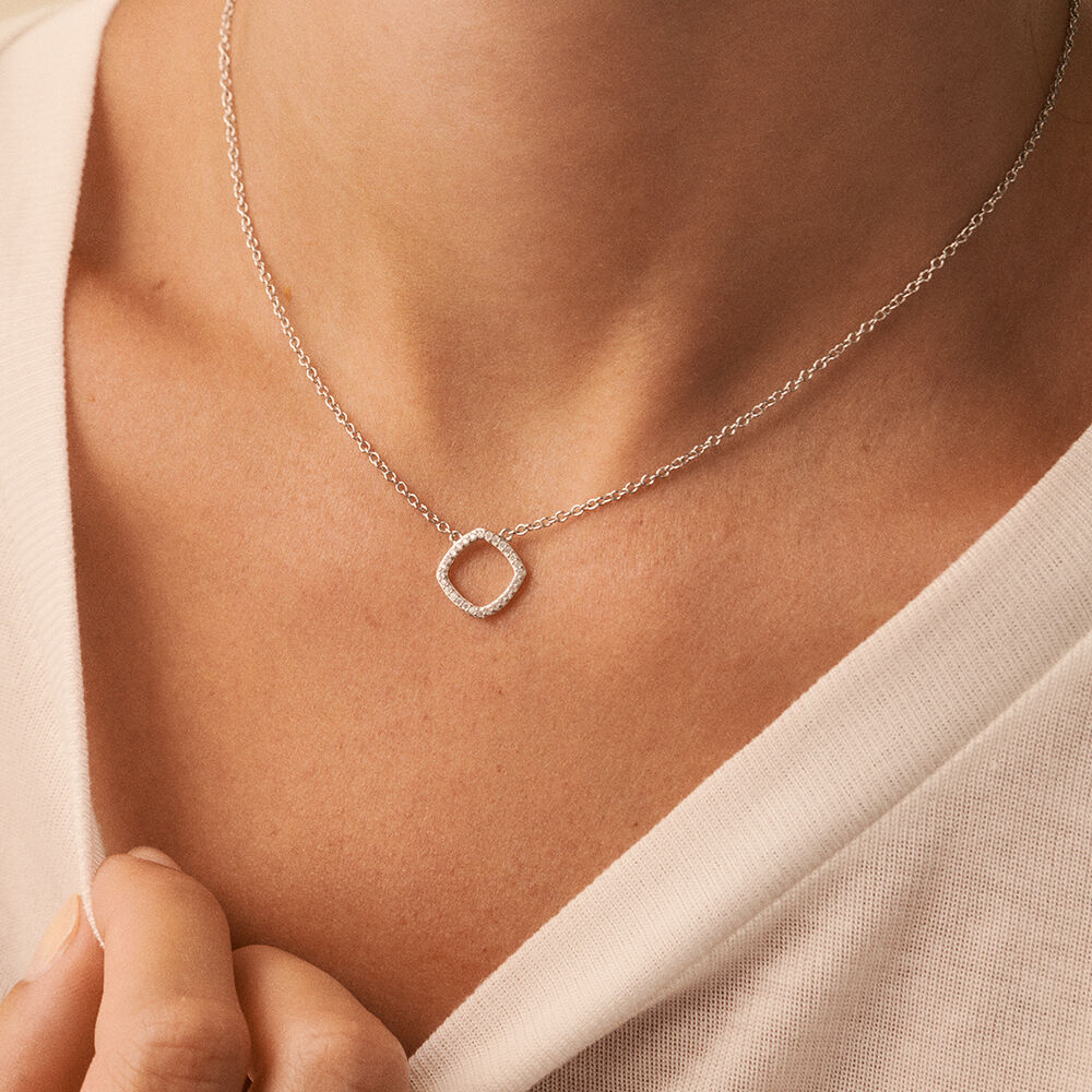 Choker necklace SISSI - Crystal / Silver - Choker necklace  | Agatha