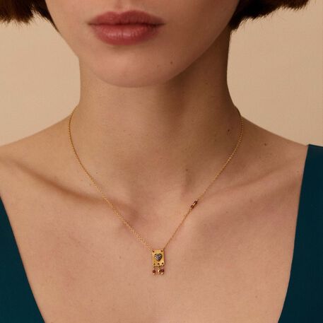 Choker necklace DIAMONDS - Gold / Gun - All jewellery  | Agatha
