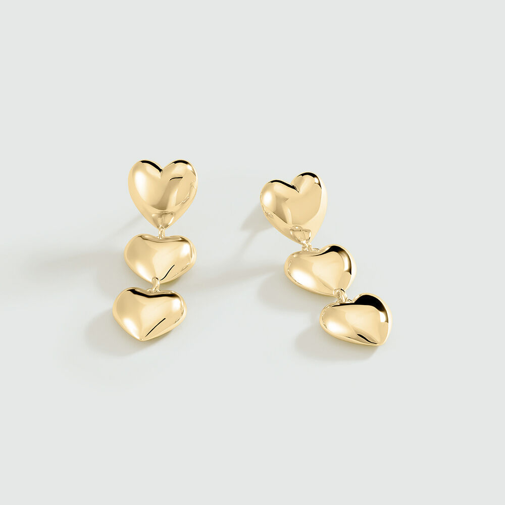 Long earrings DESIREE - Golden - Earrings  | Agatha