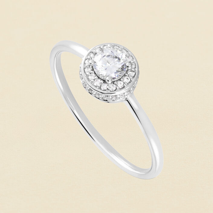 Thin ring IMPERIAL - Crystal / Silver - All jewellery  | Agatha