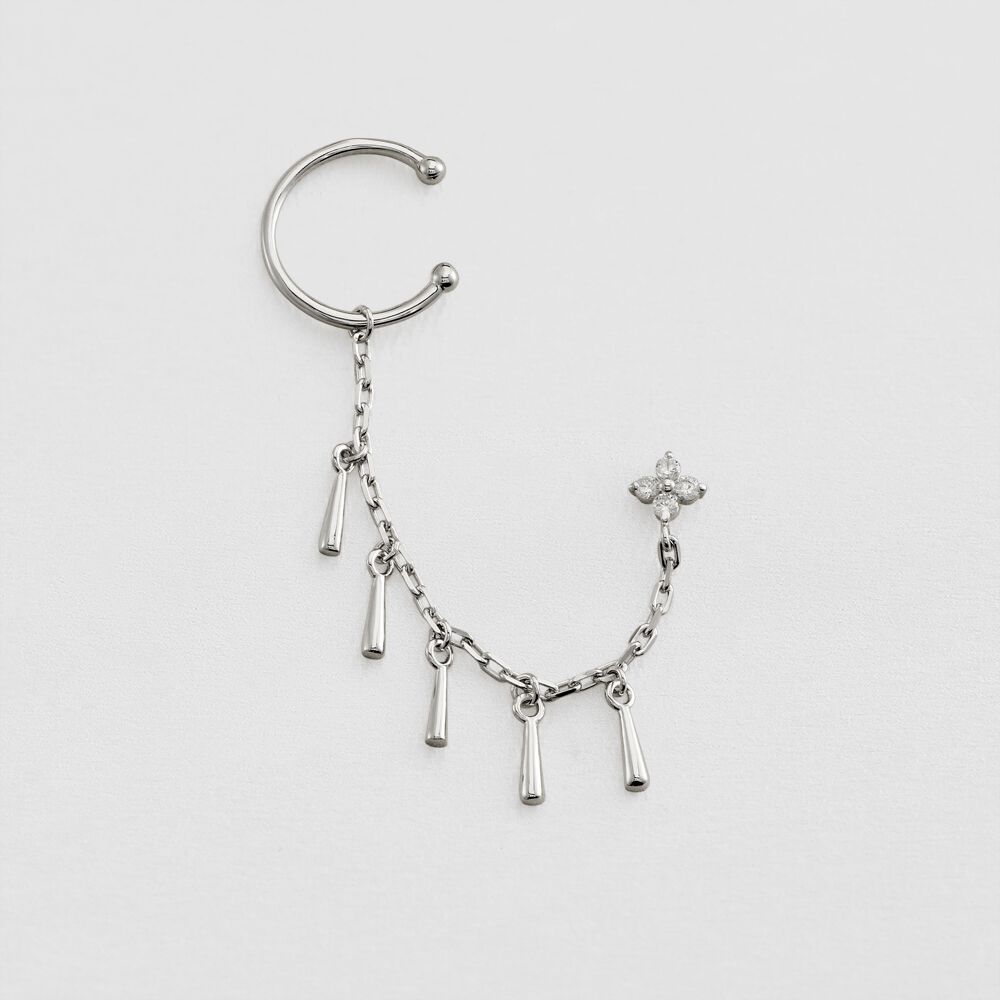 Ear cuff MIX & MATCH - Crystal / Silver - Outlet  | Agatha