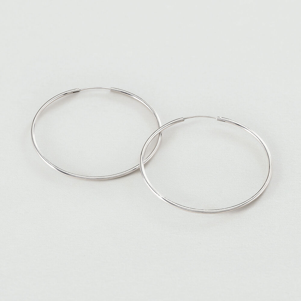 Hoops CREOLA - Silver - Earrings  | Agatha