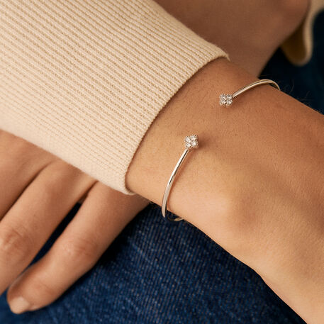 Bangle BELOVED - Crystal / Silver - All jewellery  | Agatha