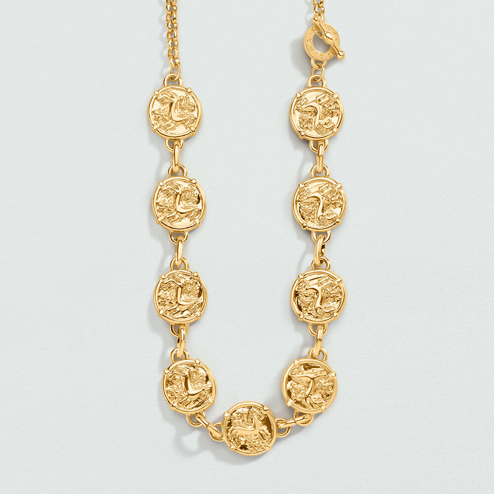 Long necklace PONT DES ARTS - Golden - Atelier parisien  | Agatha