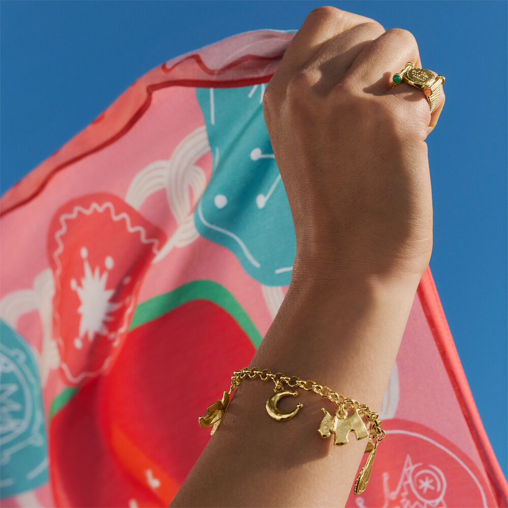 Link bracelet PANGEA - Golden - Bracelets  | Agatha