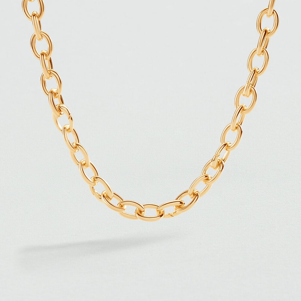 Short necklace MAGIC LINKS - Golden - Choker necklace  | Agatha