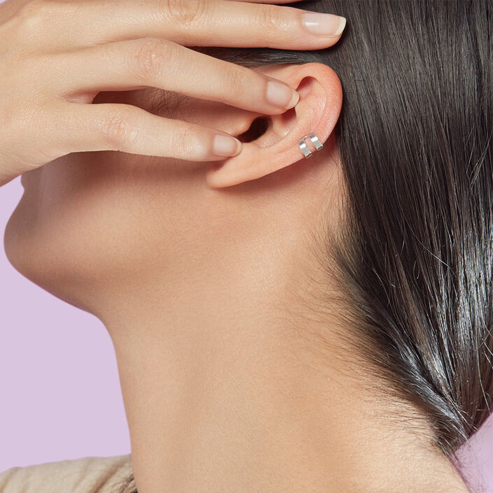 Ear cuff DOBLE ARO - Silver - All jewellery  | Agatha