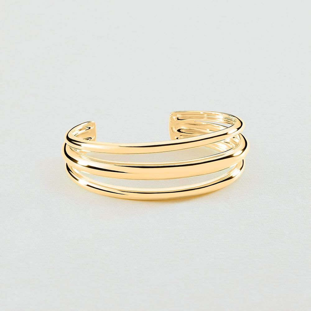 Cuff TRIJONC - Golden - Bracelets  | Agatha