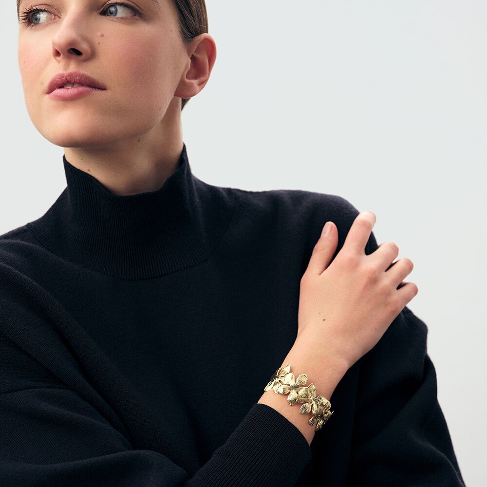 Cuff BLOOM - Golden - Bracelets  | Agatha