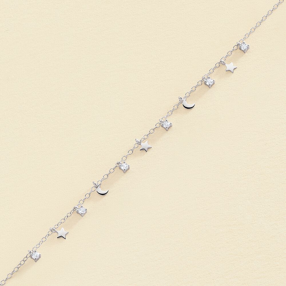 Link bracelet LUNITAS - Crystal / Silver - All bracelets  | Agatha