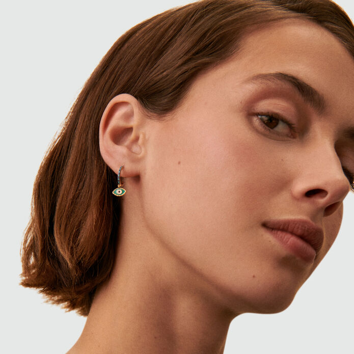Hoop piercing MIX& MATCH - Blue / Silver - All jewellery  | Agatha