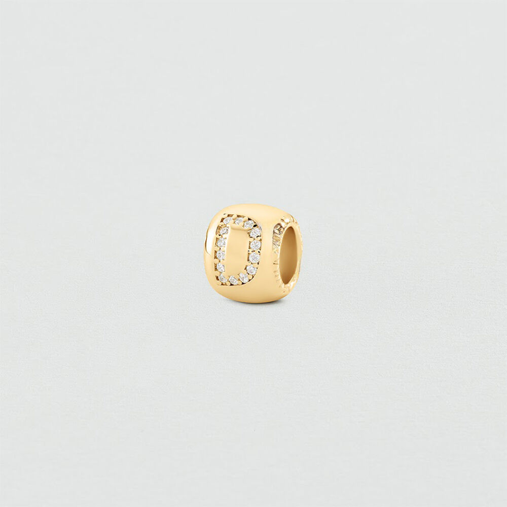 Pendant LUCKY LETTER D - Crystal / Golden - Jewellery  | Agatha