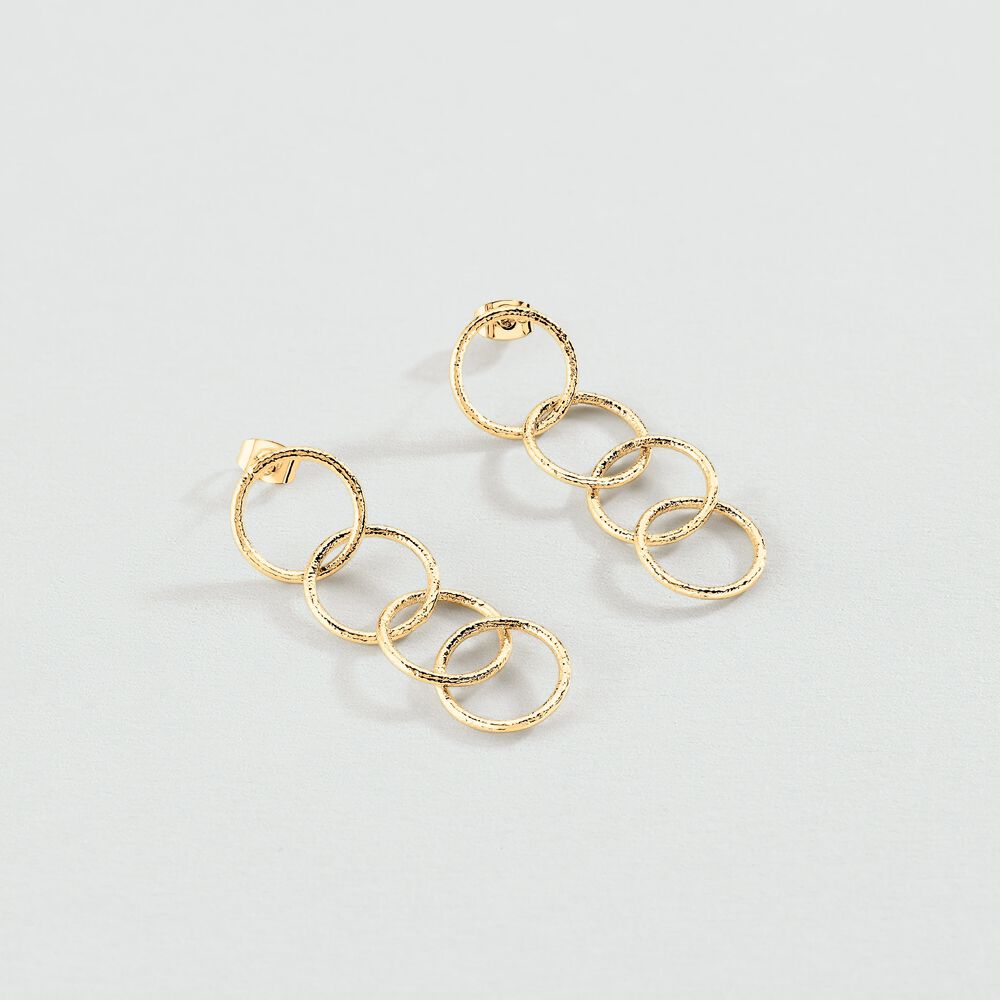 Long earrings MAAT - Golden - Earrings  | Agatha
