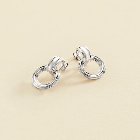 Long earrings 1960 - Silver - 1960  | Agatha