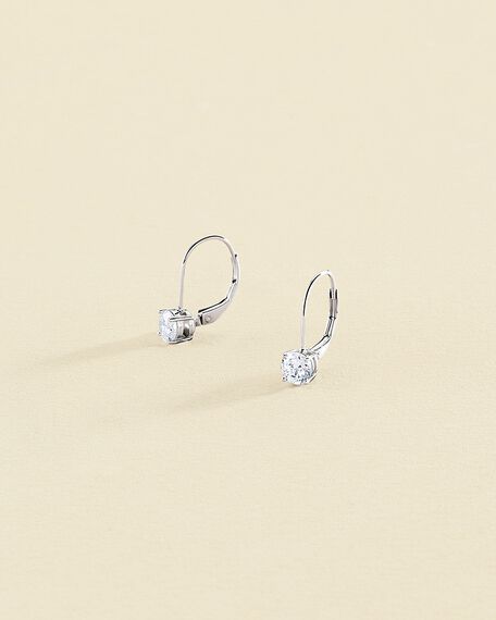 Long earrings SOL - Crystal / Silver - All earings  | Agatha