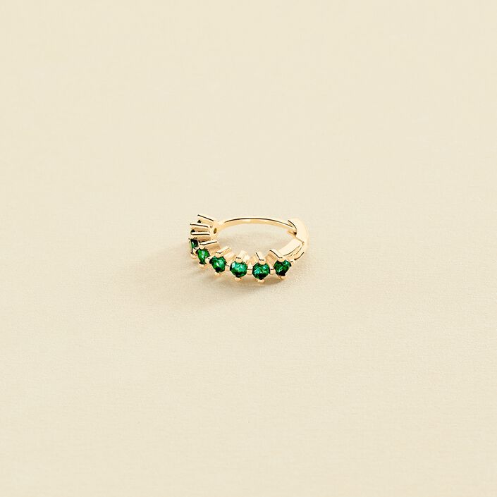 Hoop piercing RADIANTE - Green - All jewellery  | Agatha