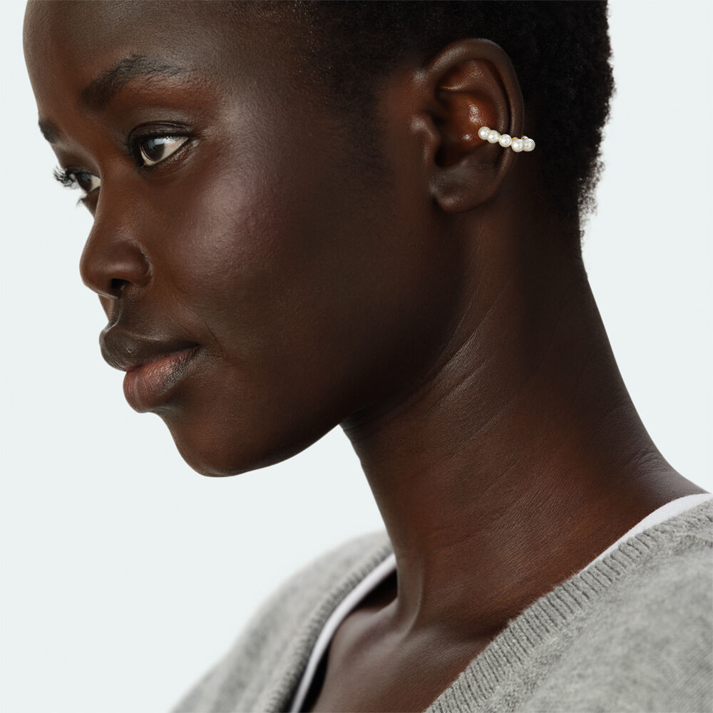 Ear cuff BATIGNOLLES - Pearl / Gold - Ear cuff  | Agatha