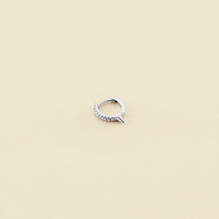 Hoop piercing PICBRIL - Crystal / Silver - All jewellery  | Agatha