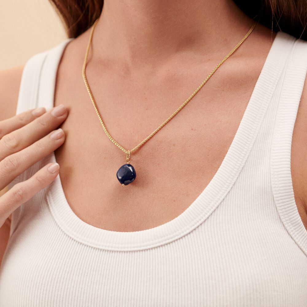 Pendant TORSADES - Blue / Gold - Jewellery  | Agatha