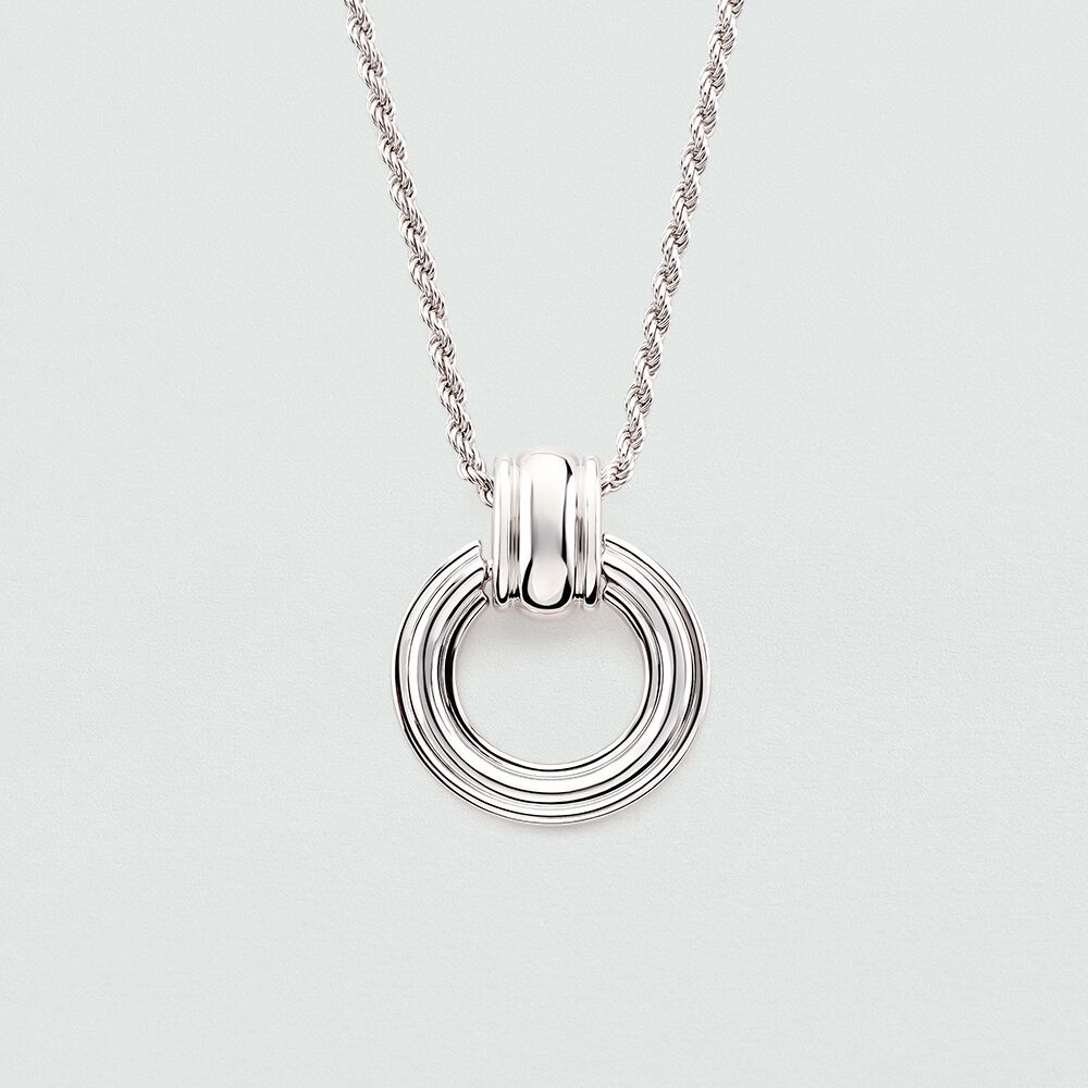 Mid-length necklace 1960 - Silver - Jewellery  | Agatha