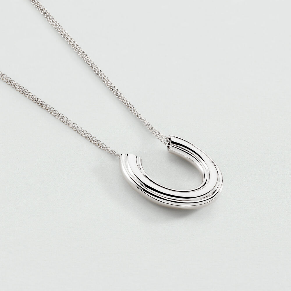 Mid-length necklace 1960 - Silver - Jewellery  | Agatha