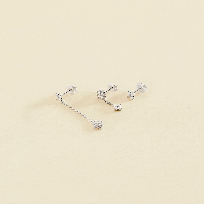 Piercing stud MIX& MATCH - Crystal / Silver - All jewellery  | Agatha