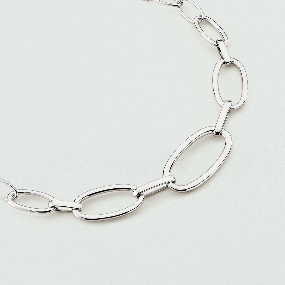 Choker necklace CHAIN - Silver - Choker necklace  | Agatha