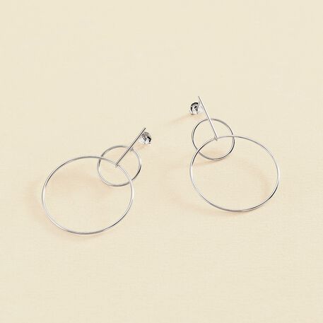 Long earrings CASSINI - Silver - All earings  | Agatha