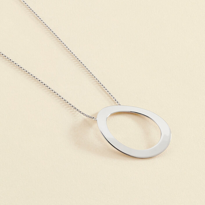 Long necklace LINES - Silver - All jewellery  | Agatha