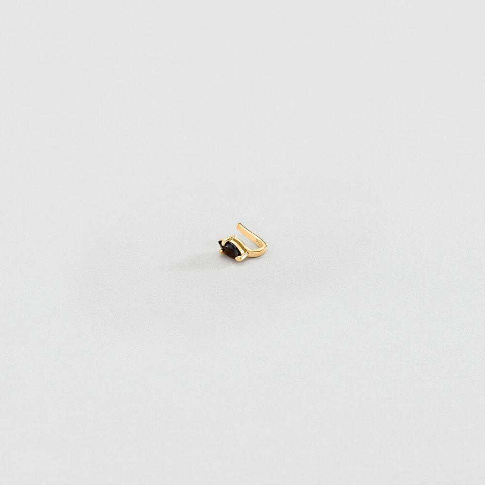 Ear cuff SNAKY - Gold / Gun - Ear cuff  | Agatha