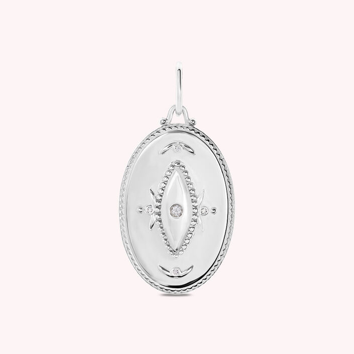 Pendant KARMA - Crystal / Silver - All jewellery  | Agatha
