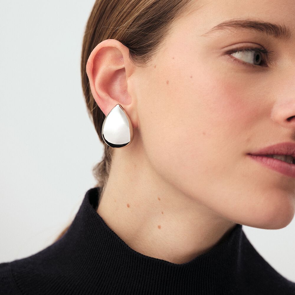 Long earrings DANAE - Silver - Earrings  | Agatha