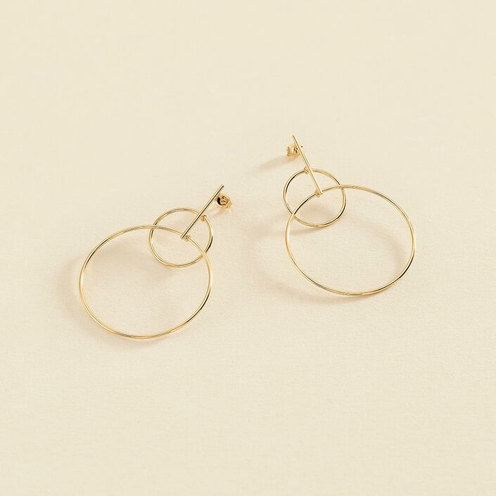 Long earrings CASSINI - Golden - All earings  | Agatha