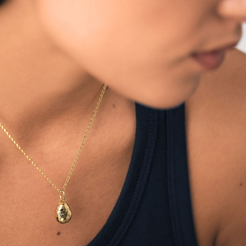 Pendant GOLD NUGGET - Golden -   | Agatha