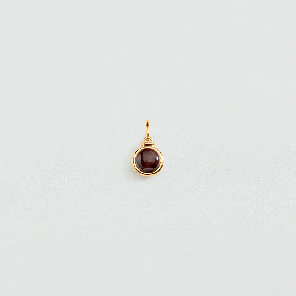 Pendant HEART - Burgundy / Golden - New arrivals  | Agatha