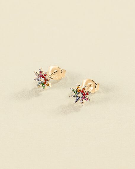 Stud earrings SPACE AGE - Multicolor / Gold - All jewellery  | Agatha