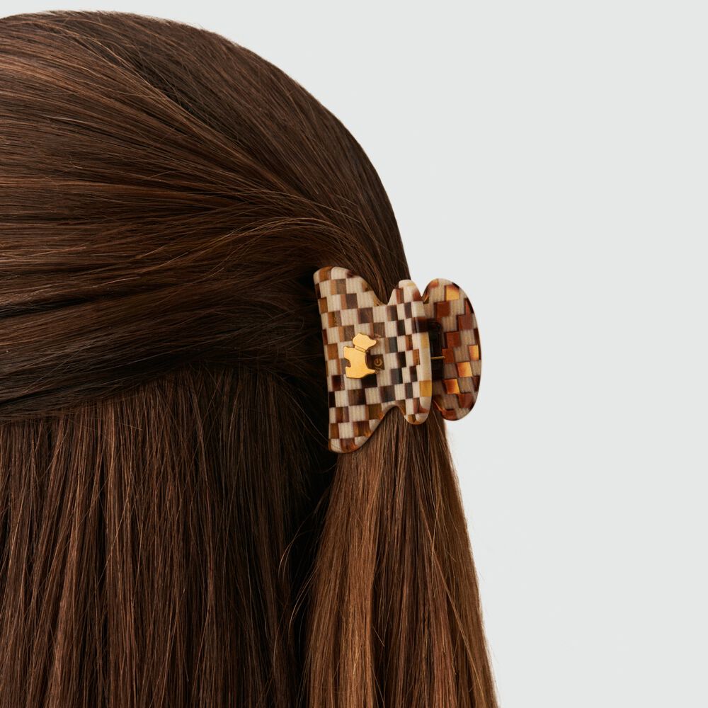 Hair accessory DAMIER - Beige - Accessories  | Agatha