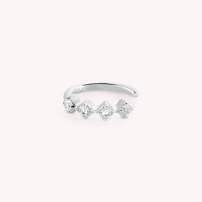 Fake piercing OFEE - Crystal / Silver - All jewellery  | Agatha