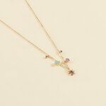 Choker necklace SPACEAG - Multicolor / Gold - All jewellery  | Agatha