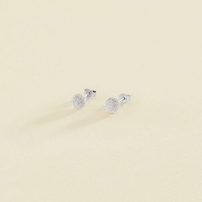 Stud earrings DIAMANT - Crystal / Silver - All earings  | Agatha