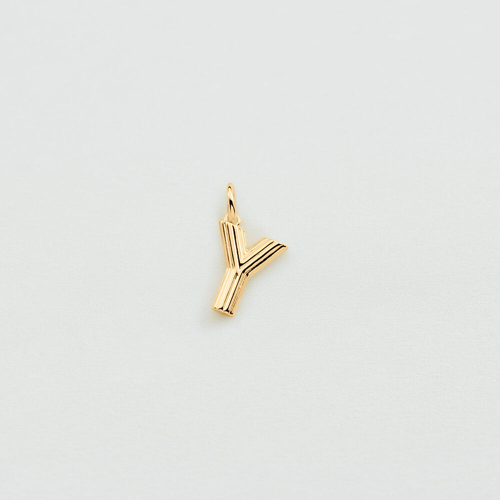 Pendant LETTER Y - Golden - Jewellery  | Agatha