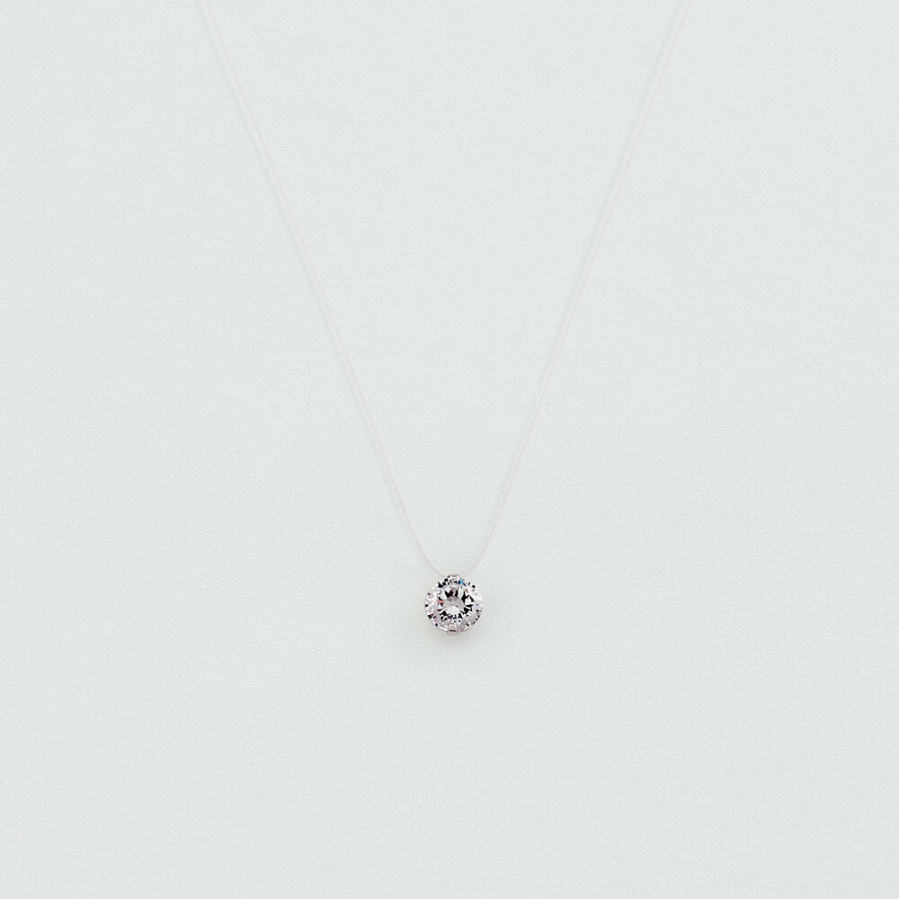 Choker necklace FIL MAGIQUE - Crystal / Silver - Choker necklace  | Agatha