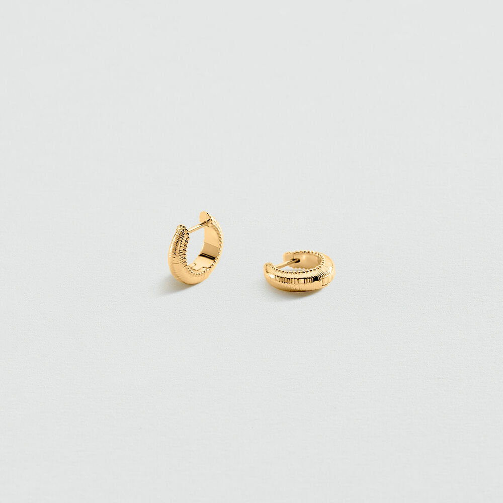 Hoops SORBONNE - Golden - Earrings  | Agatha
