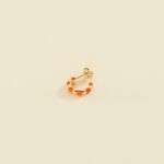 Hoop piercing SUZIE - Orange / Gold - All jewellery  | Agatha