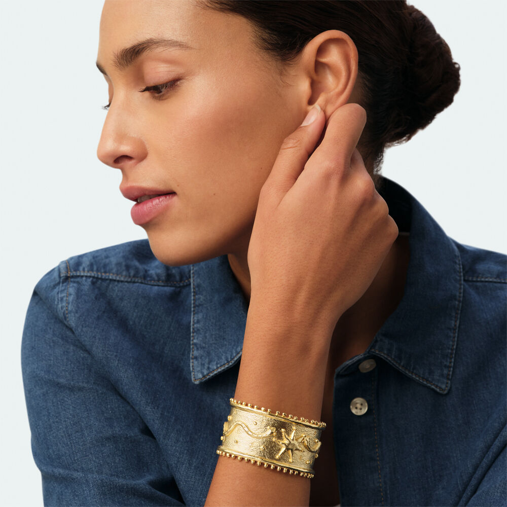 Cuff PANGEA - Golden / Multicolor - Bracelets  | Agatha