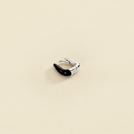 Hoop piercing SUZETTE - Black / White - All jewellery  | Agatha